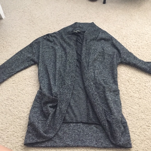 Gray cardigan