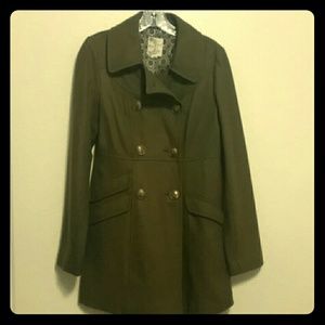 Tulle Military Style Peacoat  NWOT