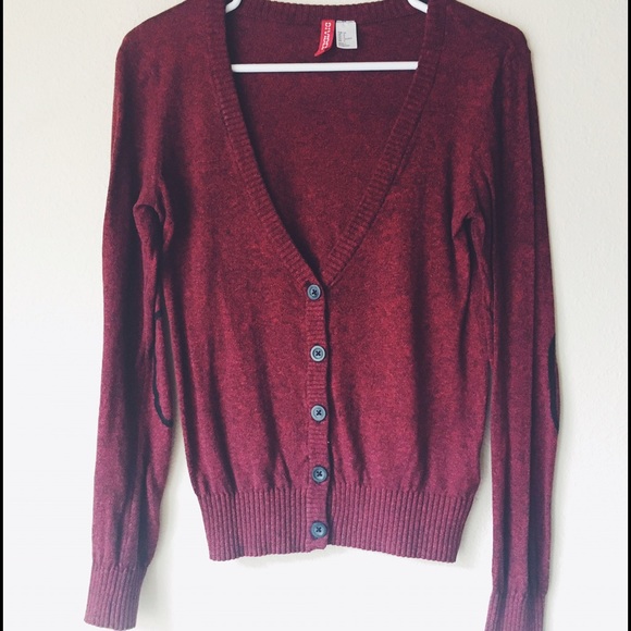 • new • H&M Red/Maroon Cardigan