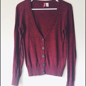 • new • H&M Red/Maroon Cardigan