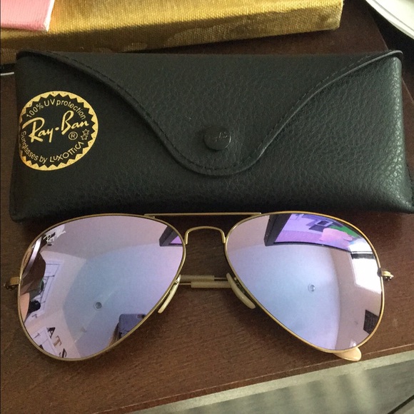 ⚡️•SALE•⚡️ BNIB Lilac Mirrored Aviators 58mm