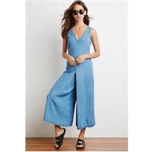 ‼️ SALE ‼️ forever 21 denim culotte jumpsuit