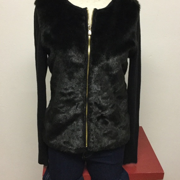Faux Fur Zip sweater