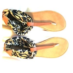 Cheetah print sandals