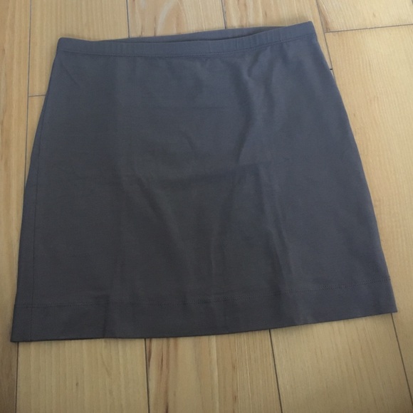 H&M light brown taupe cotton stretch pencil skirt