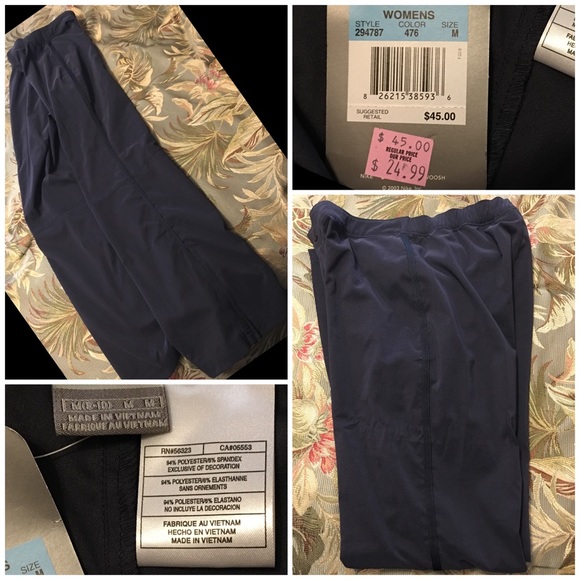 Nike navy blue pants. Women's size medium. NWT - Picture 4 of 4