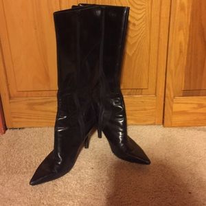 Black tall boots