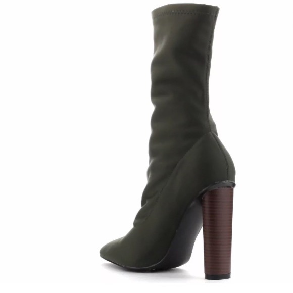 Final Sale!✨HP✨ Sock Boot Olive Bootie - Picture 4 of 5