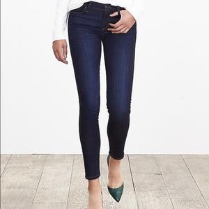 Banana Republic Skinny Ankle Jeans, Dark Wash, 31