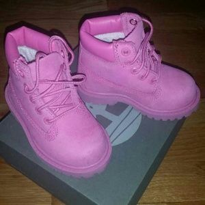 Pink Timberlands