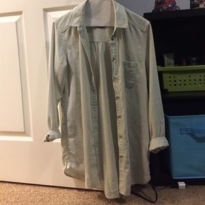 light blue jean shirt