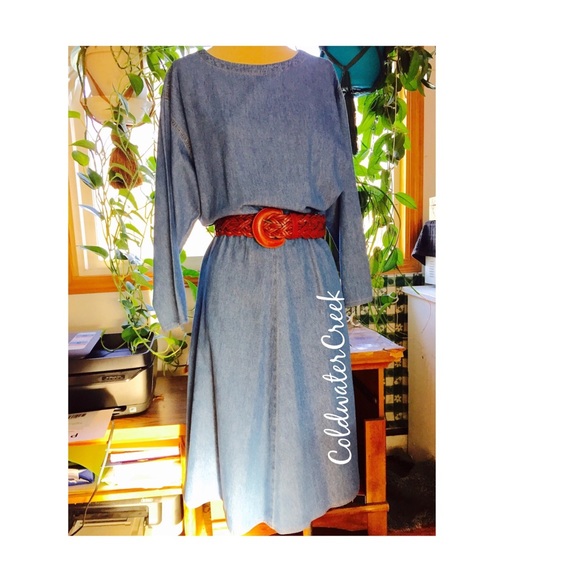 coldwater creek denim dress
