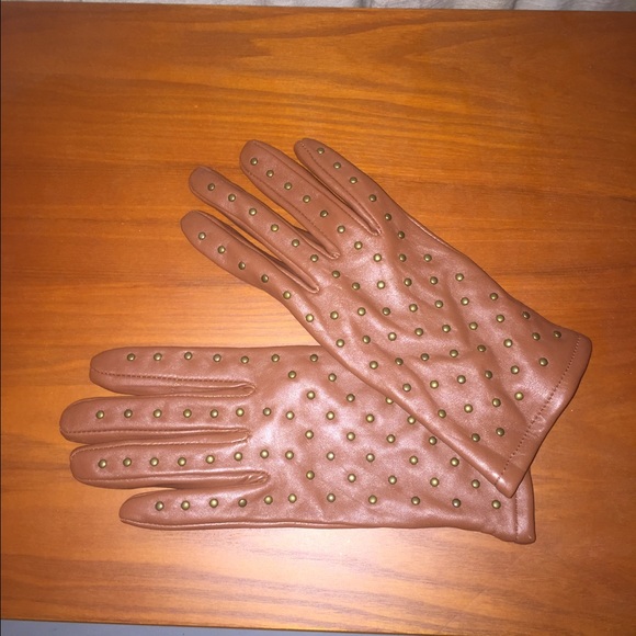 New!! Merona LEATHER studded gloves