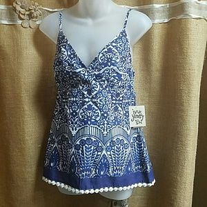 Ivy Jane Navy Floral Tank