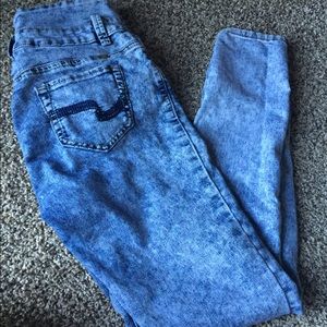 High waisted jeggings