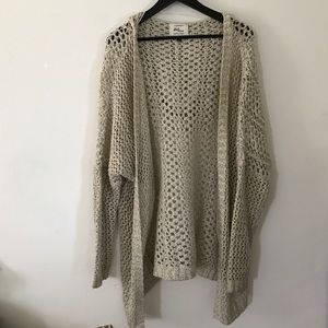 Oversized knit cardigan