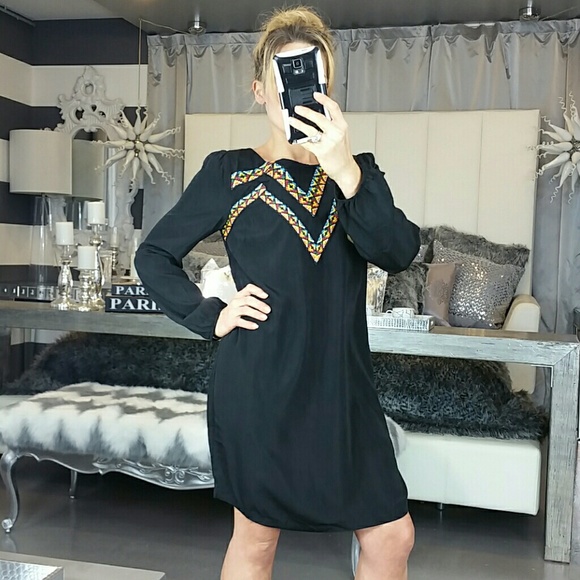 EMBROIDER DETAILED TUNIC DRESS NWT - Picture 2 of 4