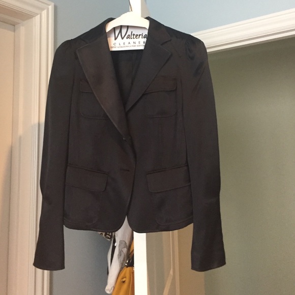 DKNY Black silk blazer small medium