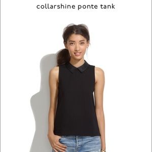 Madewell collarshine ponte tank