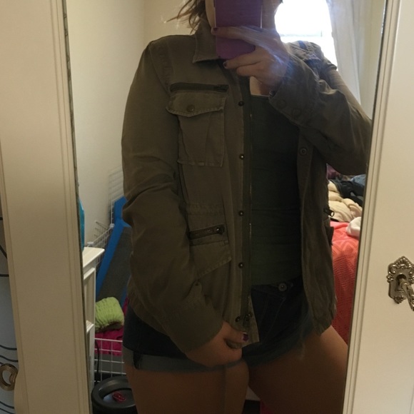 Olive green army jacket