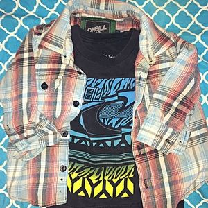 Adorable O'NEILL 3T Blue Flannel