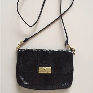 Coach Black Patent Leather Crossbody