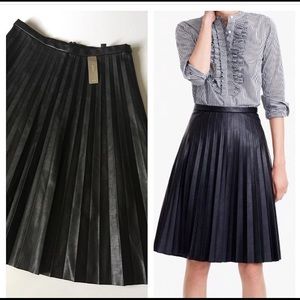 NWT J.Crew faux leather skirt size 6