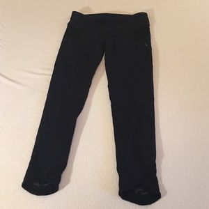 VIMMIA crop leggings w/ mesh detail