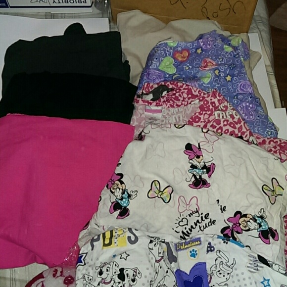 Plus size scrubs 5 tops and  3-bottoms 1x-3x-2x