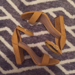 Merona Yellow Strap Heels / Sandals, 5.5