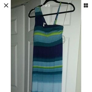 Soma Intimates Stripe One Shoulder Maxi Dress