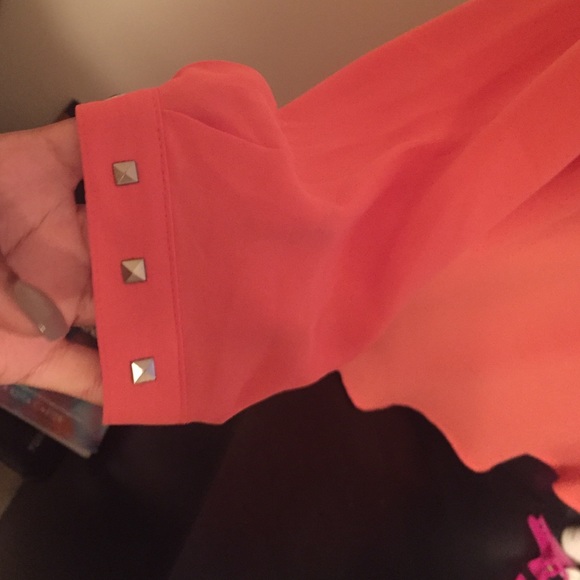 Sheer button down. - Picture 3 of 4