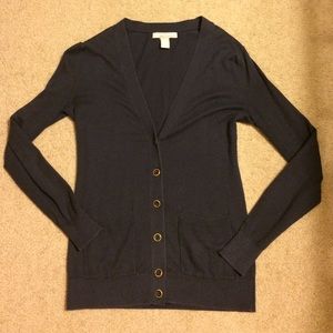 Banana Republic Navy Boyfriend Cardigan
