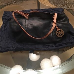 Michael Kors Blue Leather Handbag