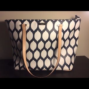 Kate Spade Large Lemon Print Tote