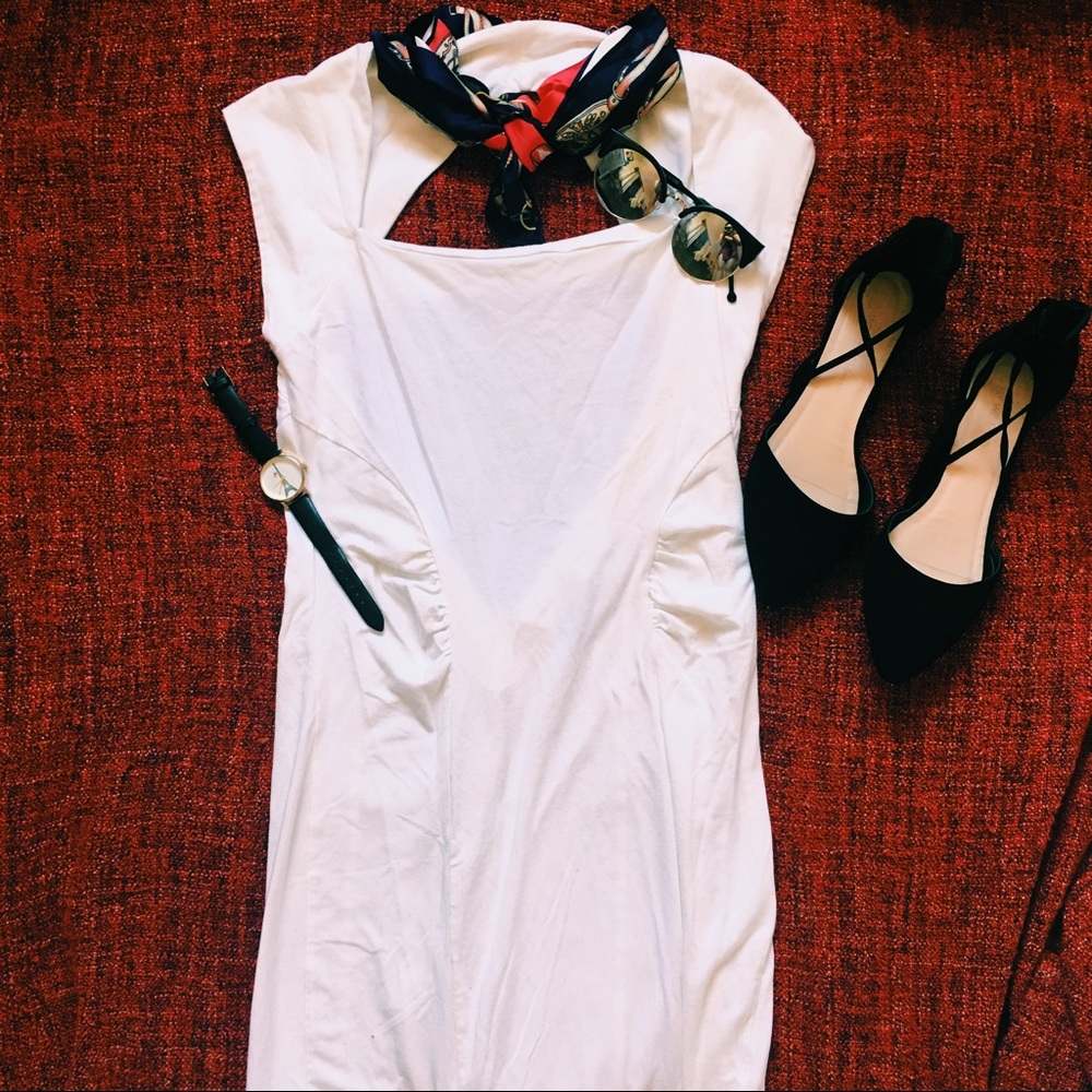 ✨Topshop White Open Back Dress✨