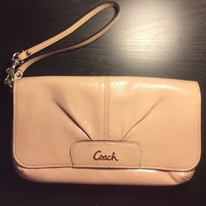 Coach Leather Wristlet