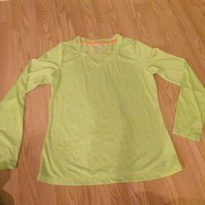 Athletic bright green long sleeve.
