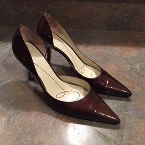 AK Anne Klein bronze colored heels