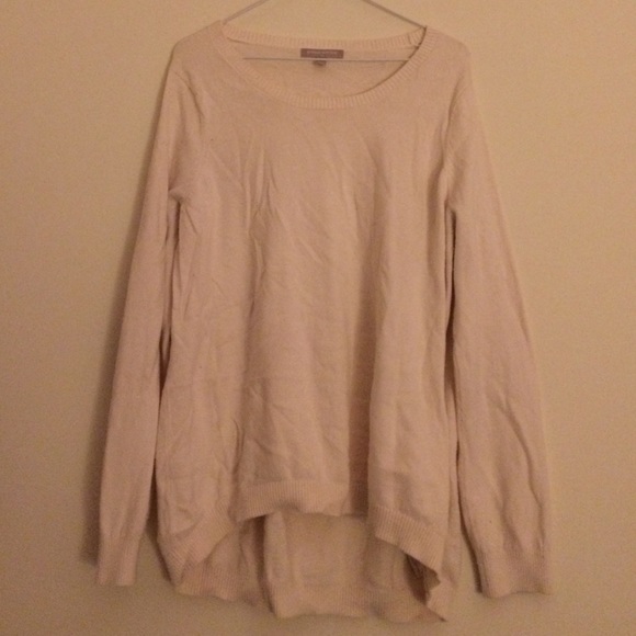 Cream hi-low sweater