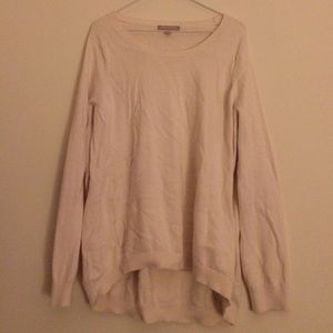 Cream hi-low sweater