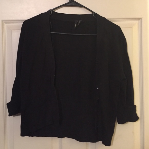 Simple black cardigan