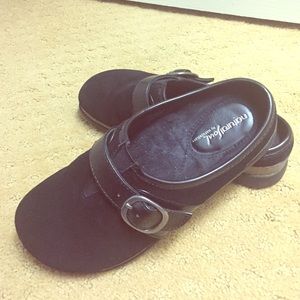 Natural Sole Suede Clogs by Naturalizer