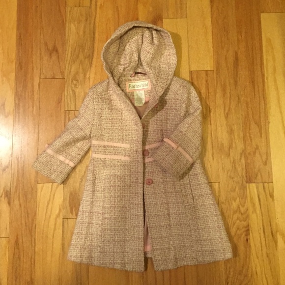 Rothschild Other - Rothschild Pink Tweed Dress Coat