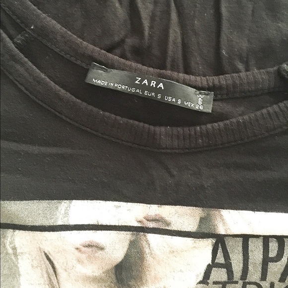 Zara black top SZ S - Picture 4 of 4