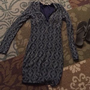 Blue sparkly dress perfect for X-mas & New Years!