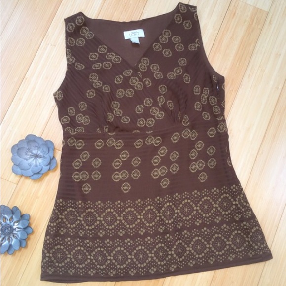 🍂🍃LOFT Fall Tank Top Blouse - Picture 1 of 3