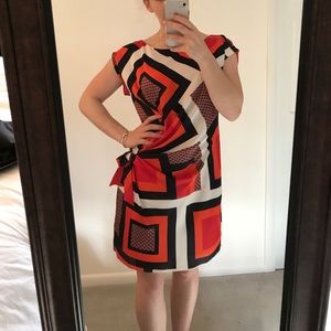 Ann Taylor multi colored shift dress