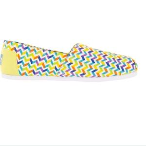 SALE Brand New Multi Canvas Chevron Toms