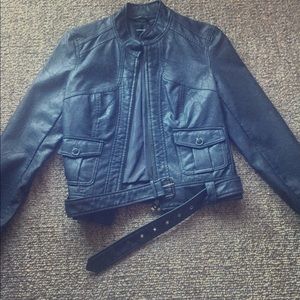 Express moto faux leather jacket.